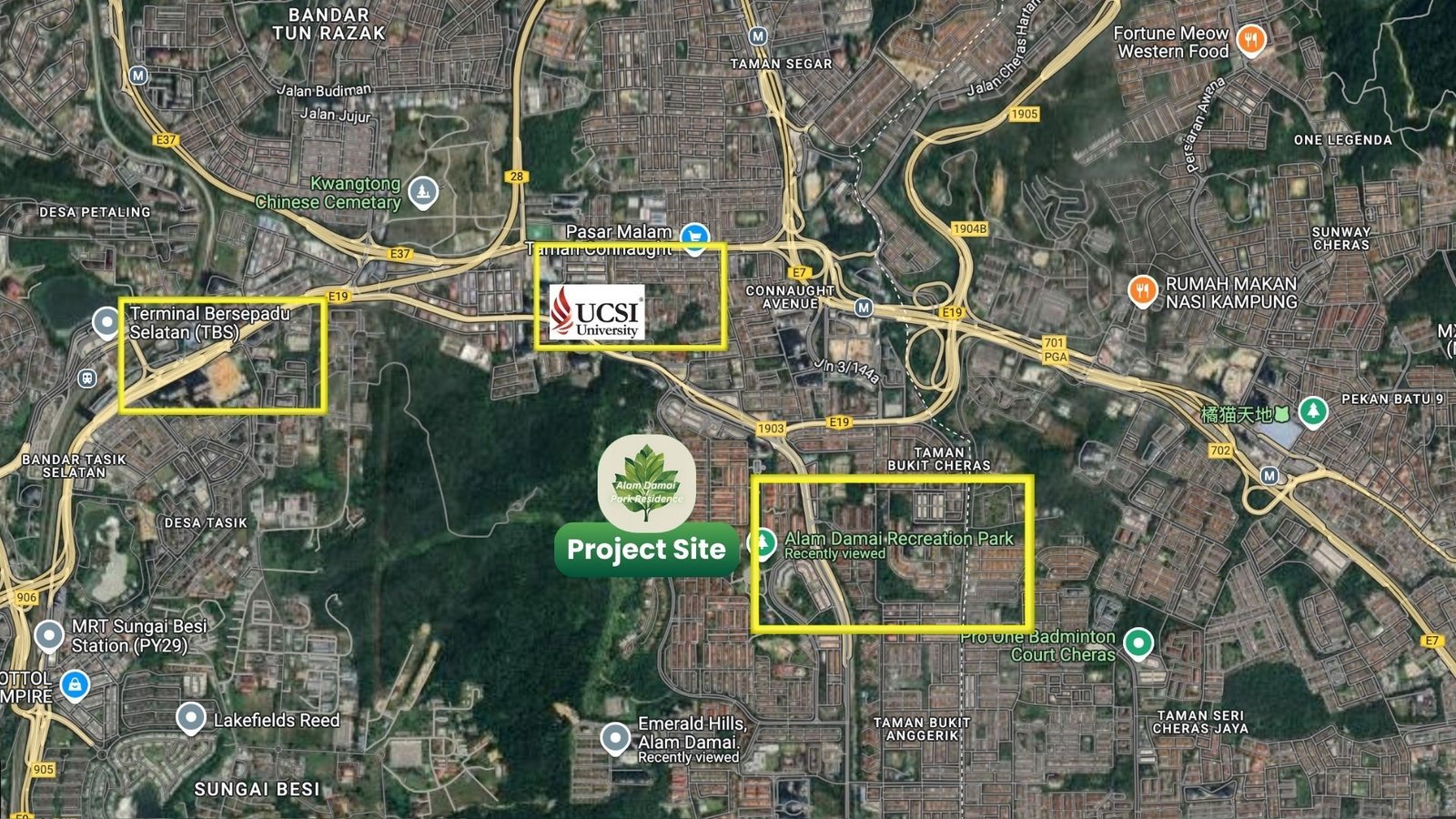 Alam Damai Park Residence Location