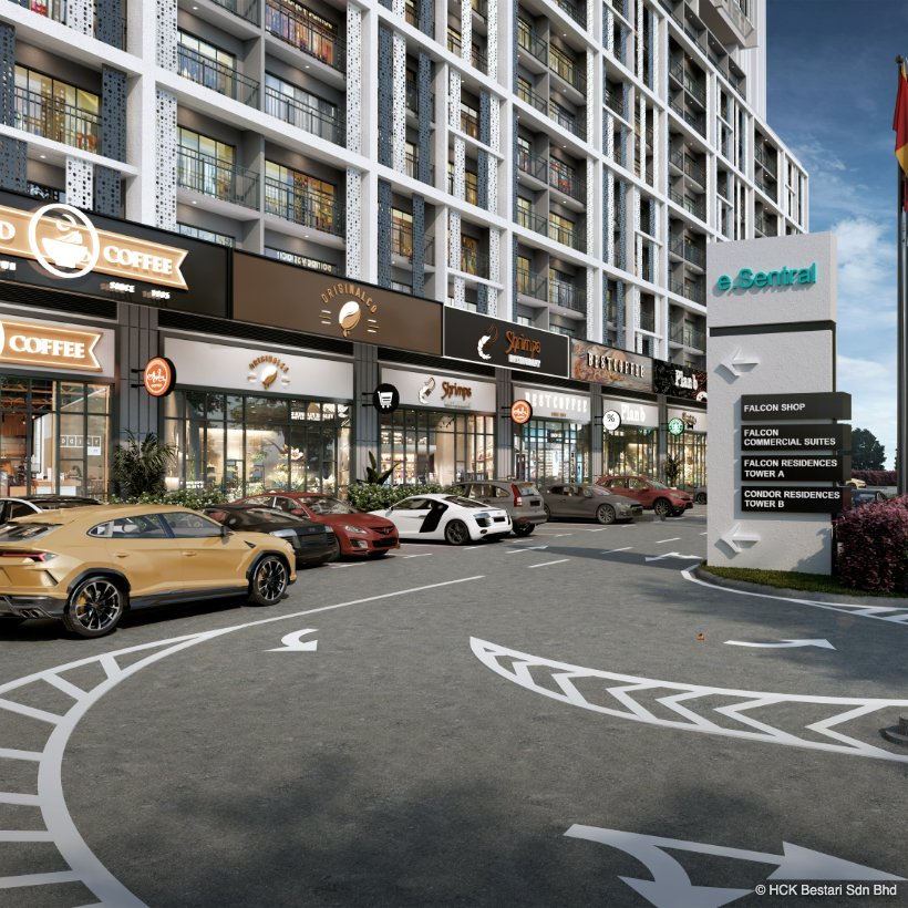 Artist's impression of e.Sentral Smart City integrated development in Subang Bestari, Shah Alam
