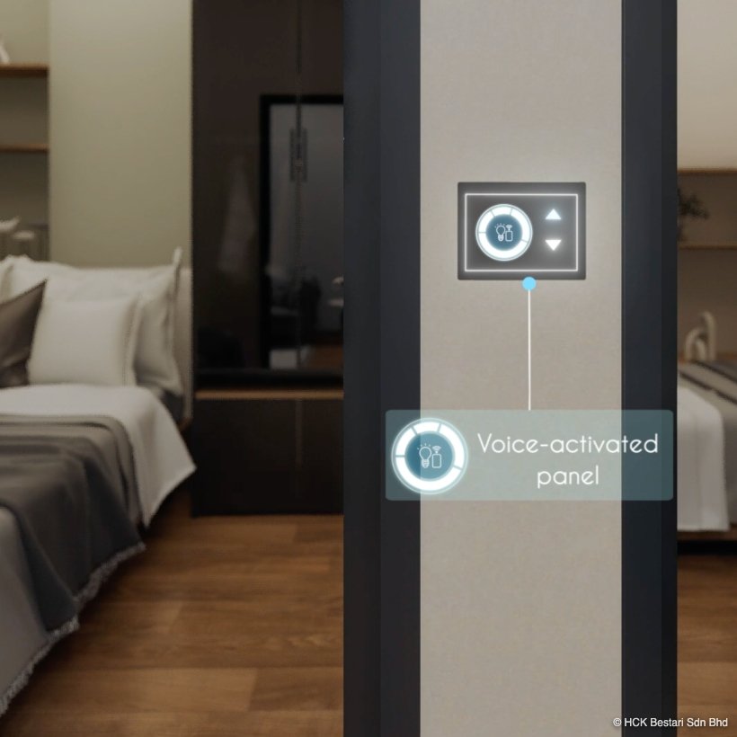 Artist's impression of smart home living at e.Sentral Smart City