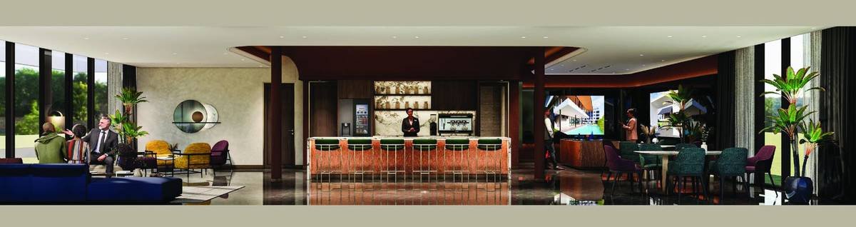 Residensi Lestari I clubhouse and sales gallery, Jalan Sinaran 2 Balakong (artist perspective)