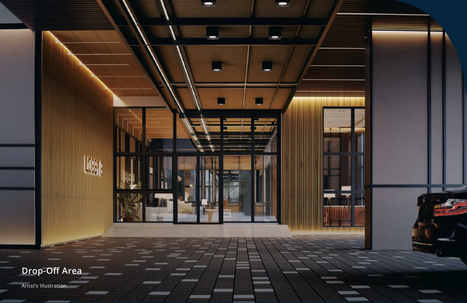 Levia Residence Cheras: Final Units, Price, Floor Plans & Honest Location Guide (2026) 6 Levia Residence drop-off area and lobby entrance (artist's illustration)